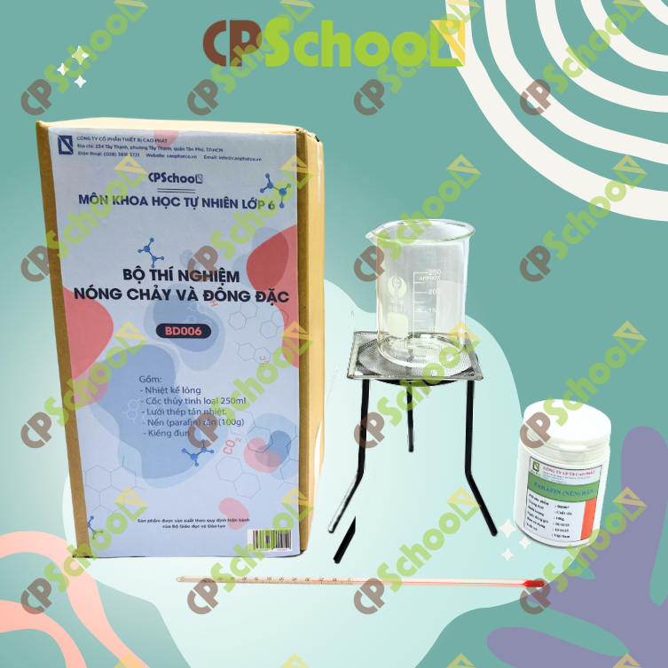 Bộ thí nghiệm nóng chảy và đông đặc (Bộ đầy đủ)