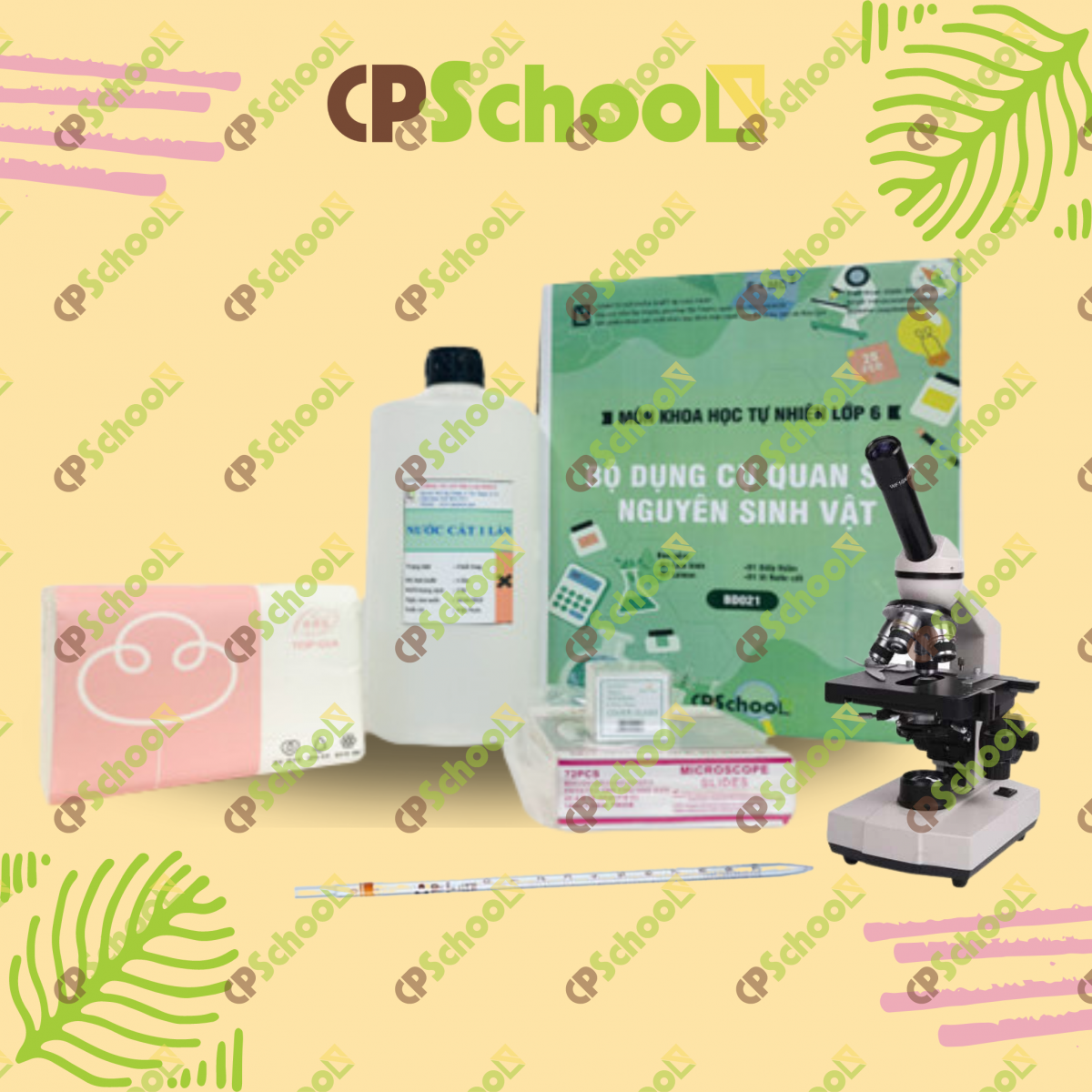 Bộ dụng cụ quan sát nguyên sinh vật (bộ đầy đủ)