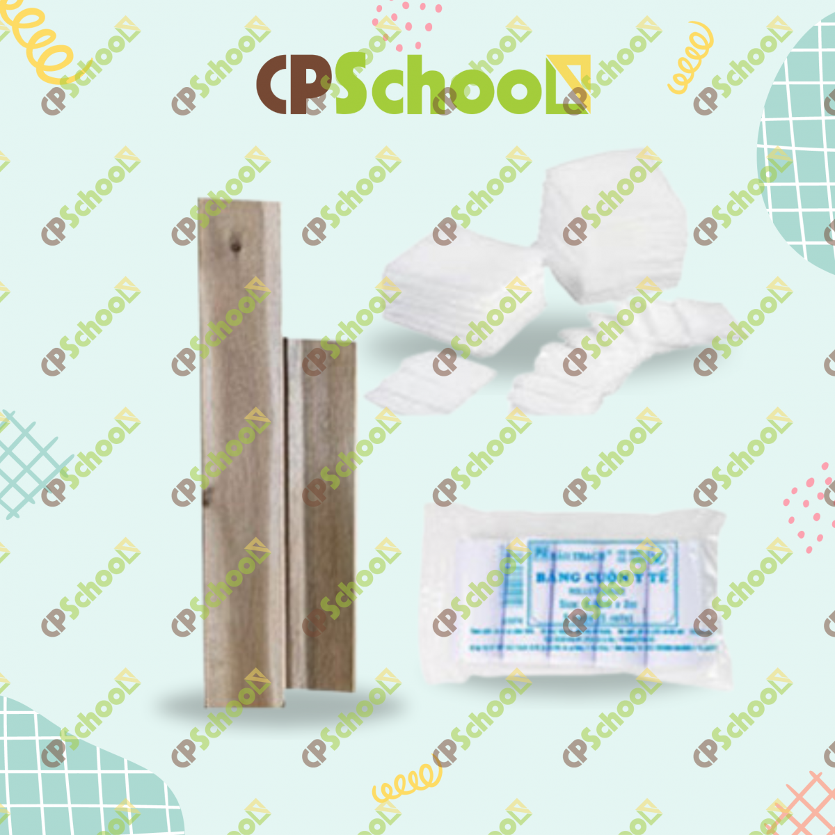 Bộ băng bó cho người gãy xương tay, xương chân