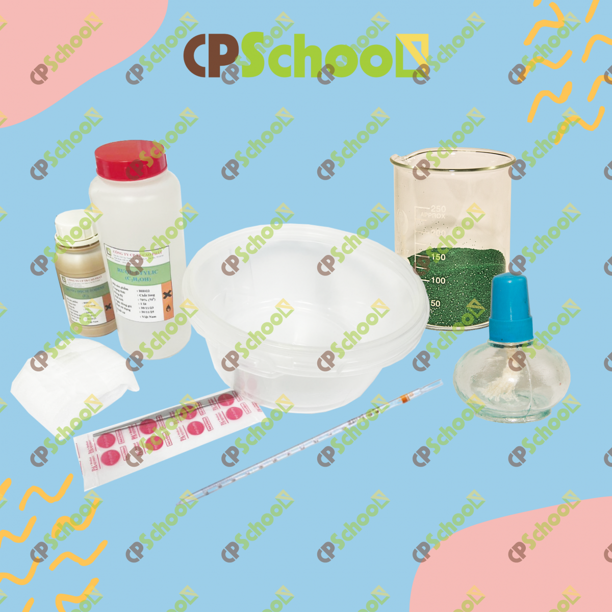 Bộ dụng cụ thí nghiệm quang hợp (bộ đầy đủ)